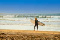 Surfen am Las Canteras-Strand, Las Palmas