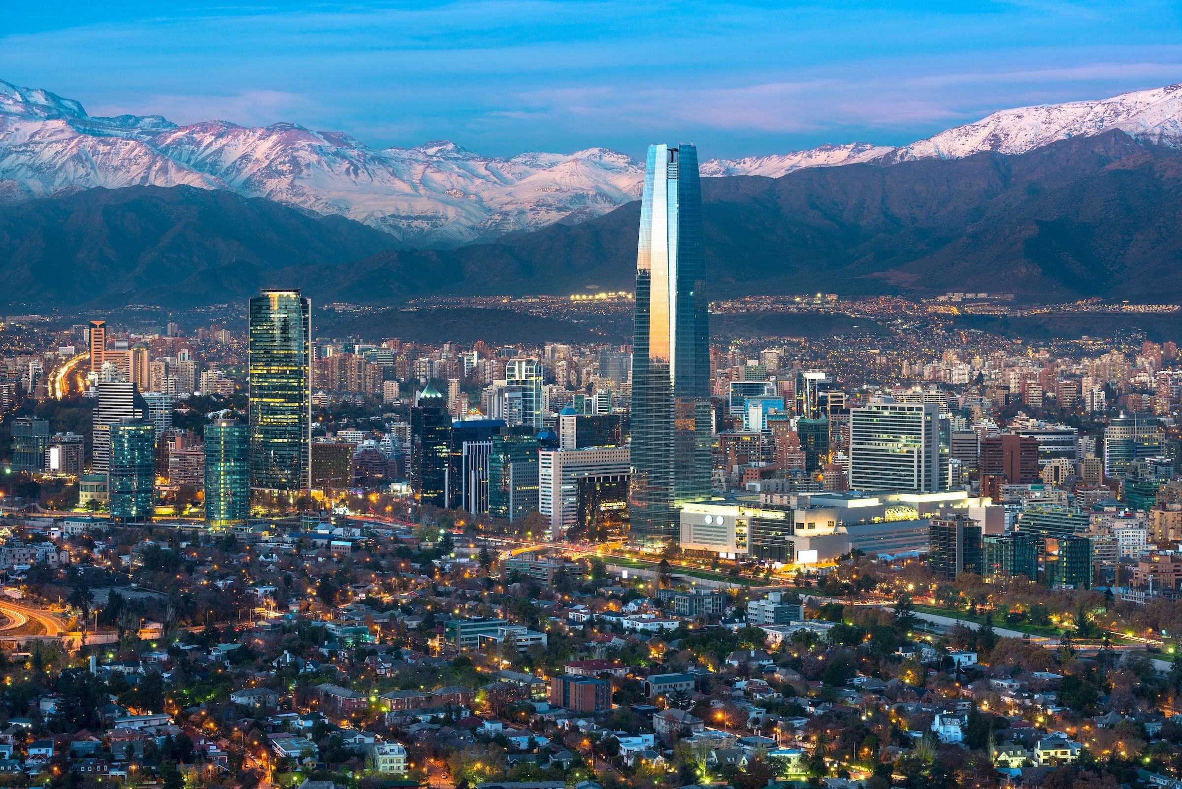 Panorama von Santiago de Chile