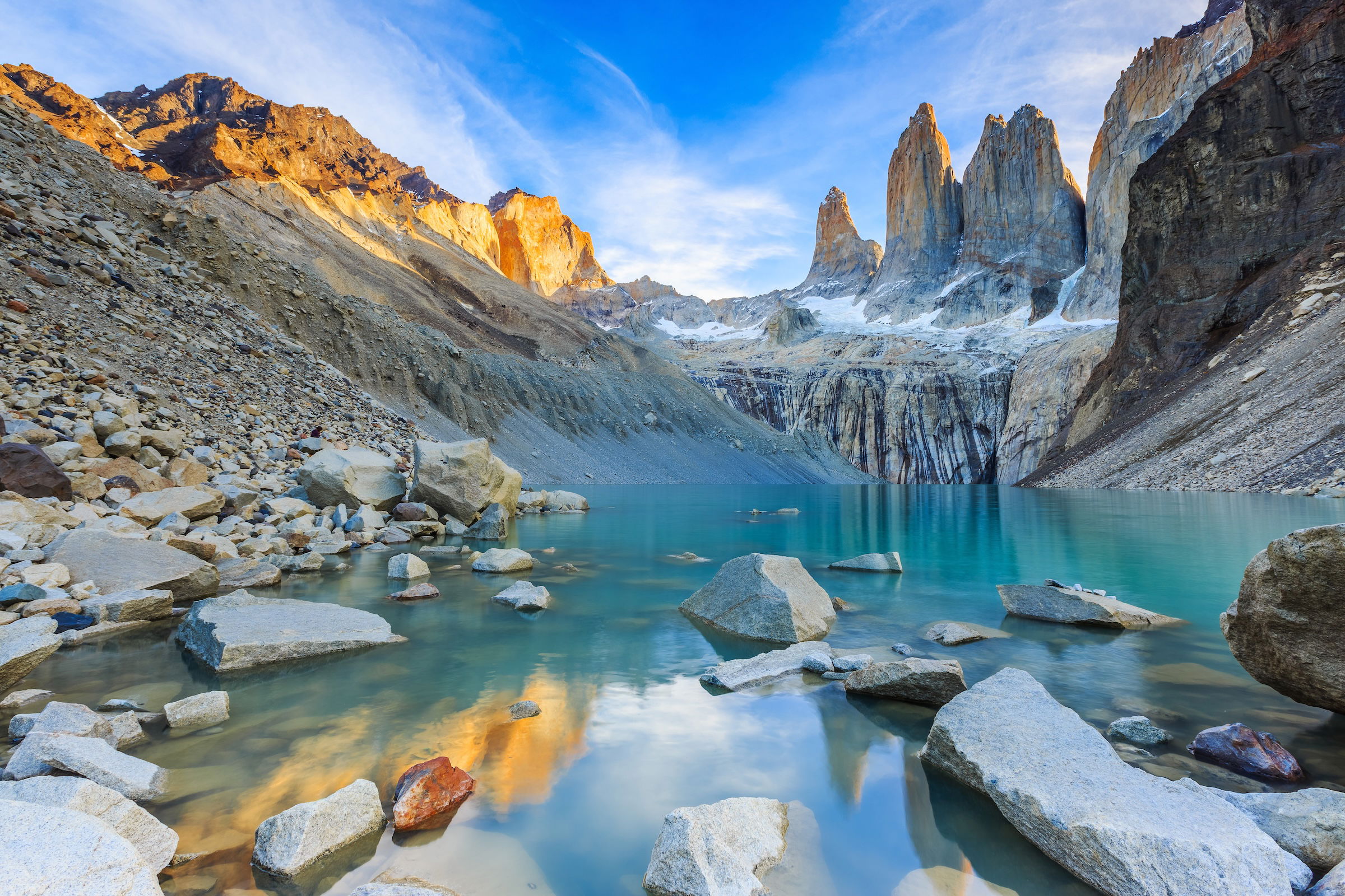 Sonnenaufgang im Torres Del Paine National Park, Chile
