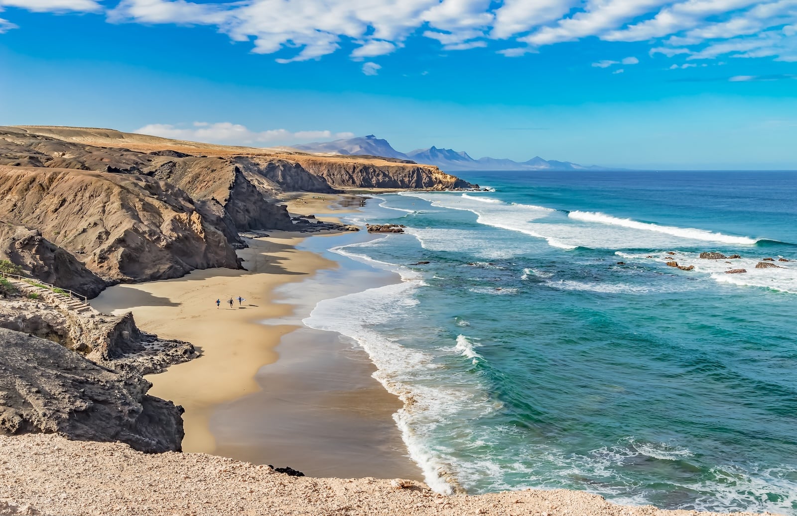 Atlantik Traumbucht an der Westküste von Fuerteventura Playa del Viejo Rey