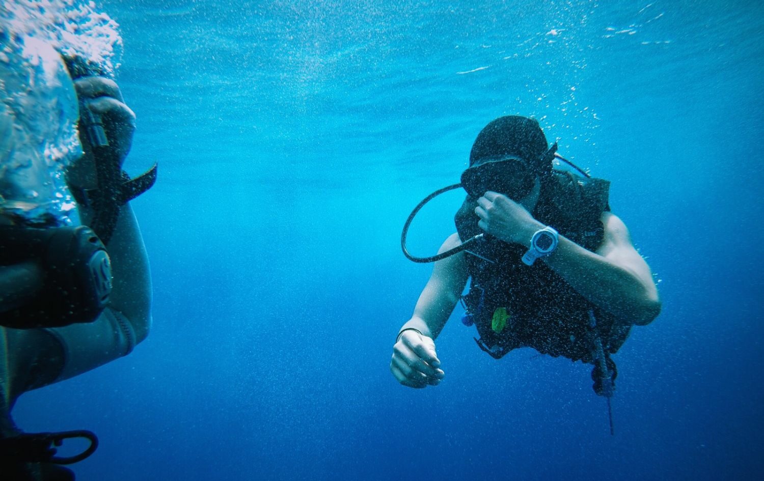 Taucher Auf Teneriffa